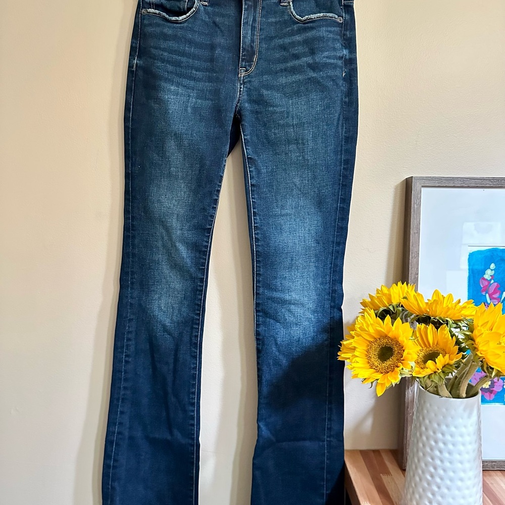 Women's American Eagle Size 2 Blue Jeans - Picture 2 of 8